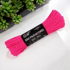 550 Paracord - 100ft - Hot Pink - Made in USA - Picture 1 of 1