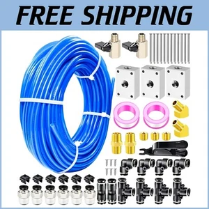 Durable 3/8'' OD Polyurethane Air Tubing, 32M Length, Flexible & Oil Resistant - Picture 1 of 10