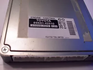 TOYOTA RAV-4 ECM 89661-42510 3S-FE 4X4 AT 211000-7070 ECM ECU MODULE WARRANTY - Picture 1 of 1