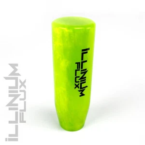 ILLINIUM FLUX GREEN PEARL PAINTED WHITE INLAY AUTOMATIC SHIFT KNOB 8X1.25 K49 - Picture 1 of 1