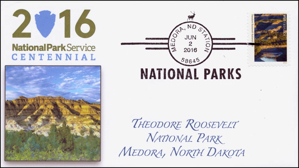 2016, National Parks, Centennial, Theodore Roosevelt, BW, Medora AZ, 16-166 - Image 1 of 1
