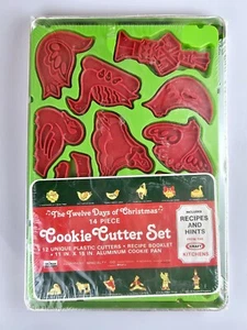 Kraft 12 Days of Christmas 14 Piece Cookie Cutter Set 1978 - Picture 1 of 2