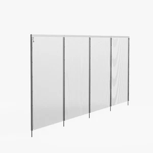 Domi 5'x12' DIY Pool Fence for Inground Pools,Outdoor Pool,Gray Pool Mesh - Picture 1 of 7