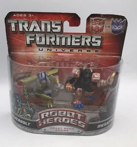 Hasbro Transformers Robot Heroes 2008 Beast Wars Series MEGATRON & SILVERBOLT - Picture 1 of 3