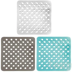 Quadratische Duschmatte rutschfest Anti-Form - fester Griff Gummi Bad Mathe 43x43cm - Bild 1 von 10