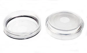 New 100 X Castor Cups Floor Protector Gliders Large Clear 60mm - Onestopdiy - HD - Picture 1 of 1