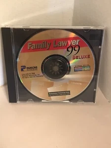 Family Lawyer 99 Deluxe PC CD ROM Software Disc Parsons Technology - Picture 1 of 5