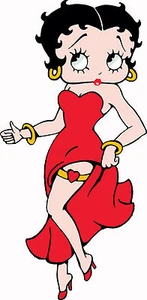 BETTY BOOP FRIDGE MAGNET #3 Garter - Picture 1 of 1