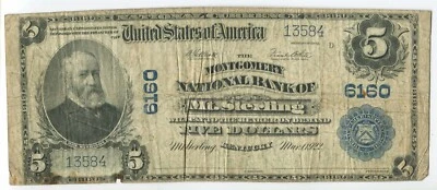 1902 $5 Montgomery National Bank of Sterling KY US Note National Currency LG#112 - Image 1 of 2