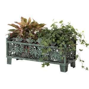 New Outdoor Living Butterfly Rectangle Plant Stand, Flower Planting Pot - Picture 1 of 11