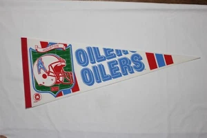 Vintage Houston Oilers NFL Full Size Filz Wimpel 12x30" 90er Wincraft - Bild 1 von 5