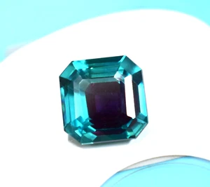 14,75 ct grün & rot zweifarbig Pitambari Saphir strahlender Schliff loser Edelstein - Bild 1 von 9