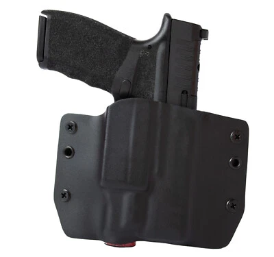 Tactical OWB Kydex Light Bearing Holster for Handguns w/TLR-7 SUB - Matte Black - Image 1 of 3