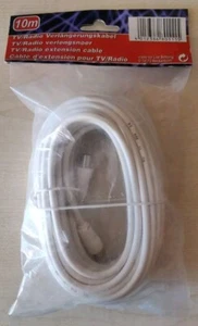 10 m TV / Radio Verlängerungskabel Antennenkabel Koaxialkabel Koaxkabel CE - Bild 1 von 2
