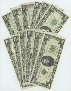 FR #2060C $20 1950A (12) Federal Reserve Notes Philadelphia DC-6274 - Picture 1 of 2