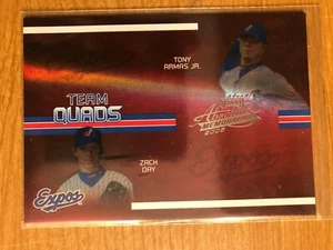 2005 Absolute Team Quads Montreal Expos Cliff Floyd / Vidro / Day /Armas 070/100 - Picture 1 of 2