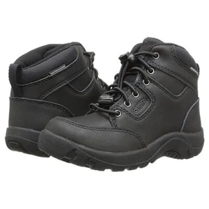 NEW KEEN Kid Garrison Black Waterproof Above Ankle Heavy Duty Hiking Boot Shoe - Picture 1 of 7