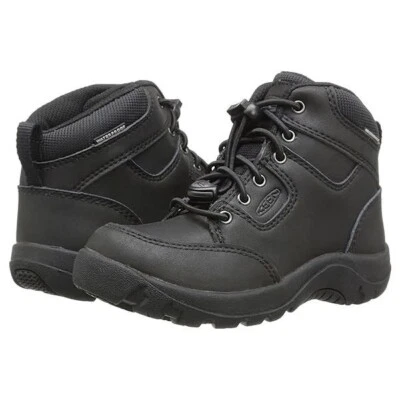 NUEVO KEEN Kid Garrison Negro Impermeable Sobre el Tobillo Resistente Senderismo Bota Zapato Foto 1 de 4