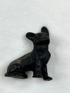 Vintage Guss Topf Metall Hund Figur - Scottie Hund Scottish Terrier 2,25" - Bild 1 von 8
