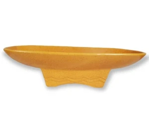 Mid-Century Boho orange gesprenkelt flache Pflanzschale von McCoy MCM Vintage Dekor - Bild 1 von 11