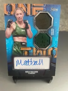 2024 Topps UFC Knockout Molly McCann One-Two Dual Patch Auto Blue /199 - Picture 1 of 2