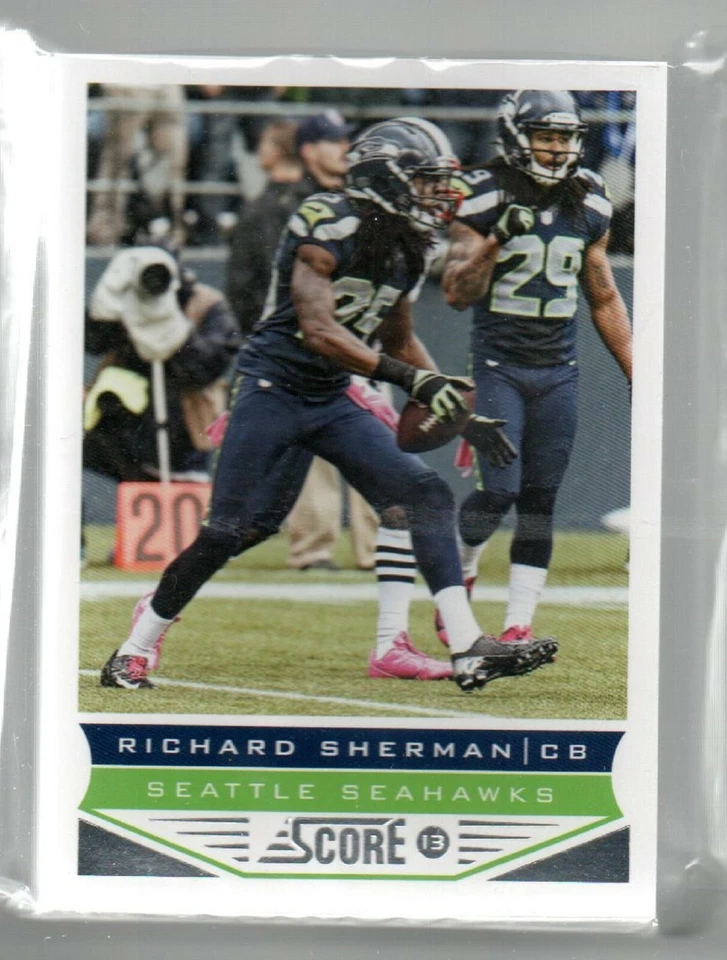 (22) 2013 Score Football #199 Richard Sherman SEATTLE SEAHAWKS Base Card Lot 21 - Image 1 of 1