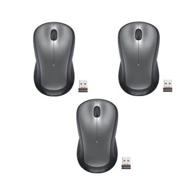Logitech M310 Wireless Mouse - Silver (3 PACK) - Image 1 of 4