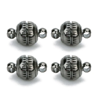 5 piezas 8 mm bola redonda fuerte cierres magnéticos collar pulseras conectores de joyería Foto 1 de 4