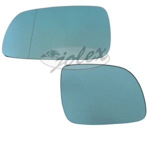 Spiegelglas rechts+links heizbar blau Außenspiegel Audi A3 8L1 A4 B5 A6 4A NEU - Bild 1 von 3