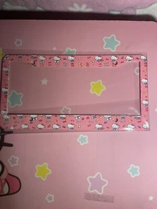 Pink Kitty License Plate Frame Sublimated - Picture 1 of 2