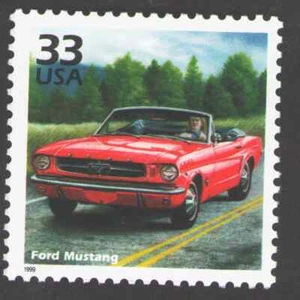 USA. 3188h. 33c. Ford Mustang. Feiern Sie das Jahrhundert. Neuwertig mit 1999 - Bild 1 von 1