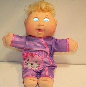 Cabbage Patch Kid "Baby So Real" 2016 Doll -Talks Blonde Hair Blue Eyed Girl EUC - Picture 1 of 11
