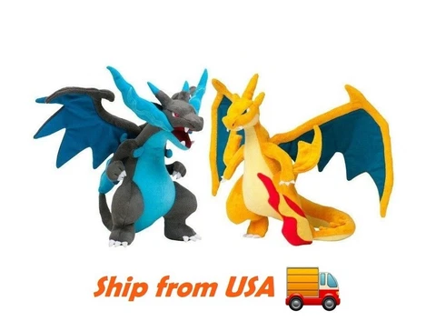 Pokemon Mega Charizard X Y Set Plush Toy Cover