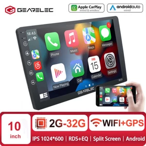 Autoradio 10 Pollici Doppio 2 Din Carplay Android 13 GPS Wifi Touch Screen - Foto 1 di 16