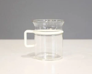 Bodum Bistro Espresso or Tea Cup Mug Glass White Post Modern - Picture 1 of 5
