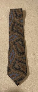 Coach Men's Neck Tie Multicolor Paisley Print 100% Italian Silk - Picture 1 of 7