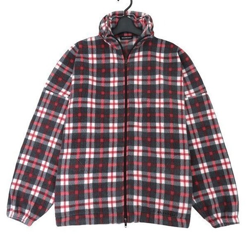 Giacca pile Balenciaga tartan zip XXS buone condizioni uomo dal Giappone JP!!!!