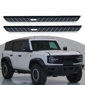 2Pc Fixed Running Board Nerf Bar Side Step for Ford Bronco 4 Door 2021-2023 2024 - Imagen 1 de 9