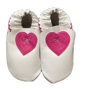 Baby Girl Shoes 18-24 months With Pink Hearts Design - Picture 1 of 4