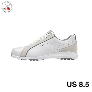 Mizuno MZU LE Men's Spikeless Golf Shoes EEE WIDE Leather White US8.5 25.5cm  - Picture 1 of 8