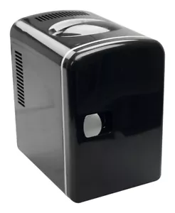 MINI KÜHLSCHRANK KALT ODER WARM SCHWARZ 4 LITER 12 -230V AUTO BOOT LKW CAMPING - Bild 1 von 2