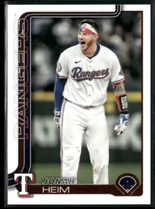 2025 Topps Series 1 #51 Jonah Heim Texas Rangers - Picture 1 of 2