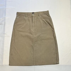Vintage Gap Skirt Womens Beige Corduroy Pencil Straight Formal Size 10 31” Waist - Picture 1 of 7