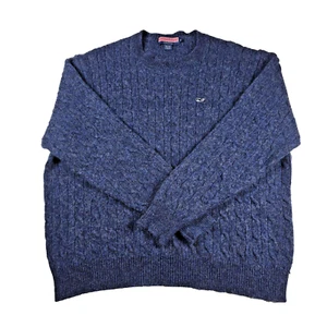 Vineyard Vines Men’s Size XL Wool Cable Knit Crewneck Sweater Pullover EUC - Picture 1 of 11