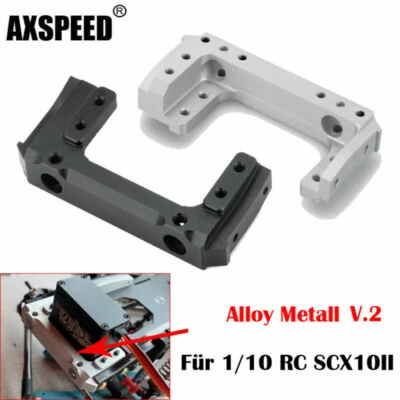 V.2 Servo Front Bumper Mount Stoßstange Für 1/10 RC Axial SCX10II 90046 90047 #B - Bild 1 von 4
