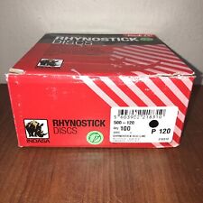 Indasa 5” Rhynostick RedLine PSA Solid Sanding Discs, 500-120 Series 100pk P120