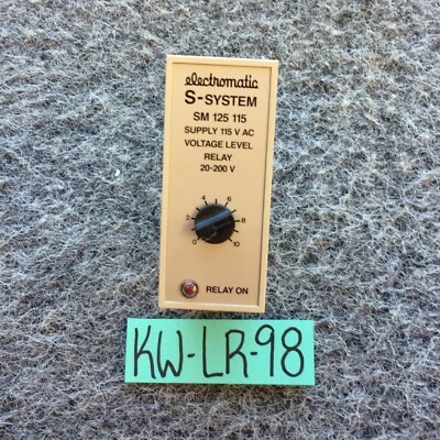 SM 125 115 Electromatic SM 20 - 220 Voltage Level Relay  SUPPLY 115 V AC - Image 1 of 4