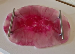 IPonArt Epoxidharz Tablett mit Griffen, Unikat, Handarbeit.  - Bild 1 von 2