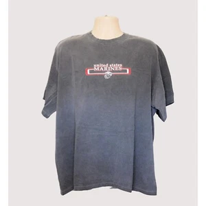 United States Marines Tee Shirt Mens XL Gray Red Sope Creek Short Sleeve Cotton - Picture 1 of 4