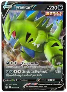 Pokémon TCG - Tyranitar V 097/163 - Ultra Rare - SWSH Battle Styles [Near Mint] - Picture 1 of 1